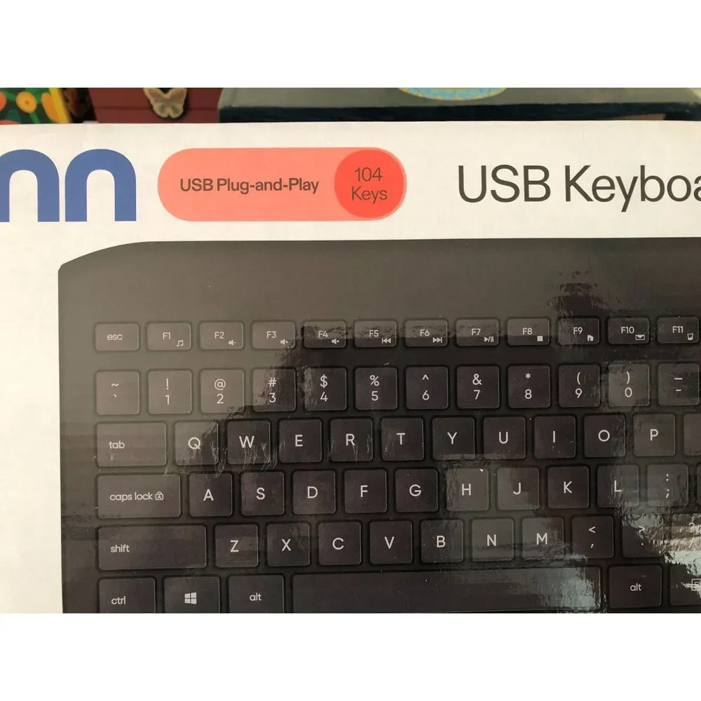ONN Full-Size USB plug-in Keyboard.  Brand New in original packaging.